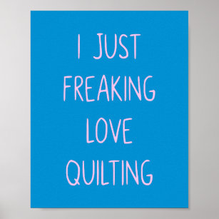 Lönsam färgfull Quilting Kärlek som säger för kvar Poster