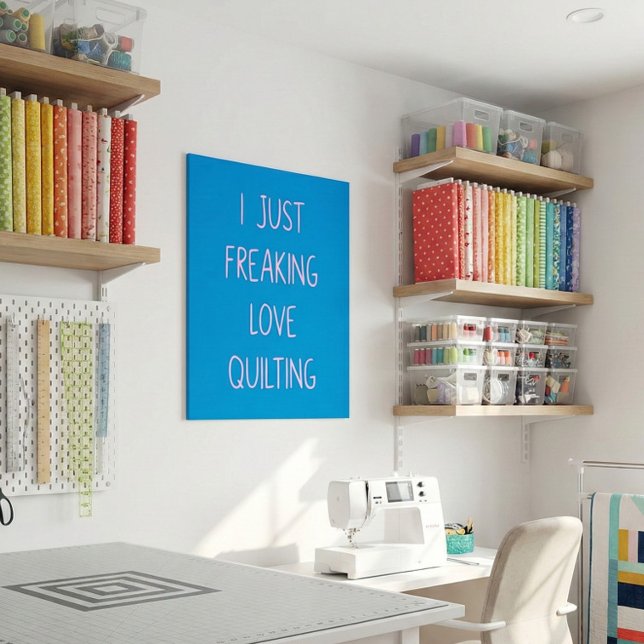 Lönsam färgfull Quilting Kärlek som säger för kvar Poster (Skapare uppladdad)