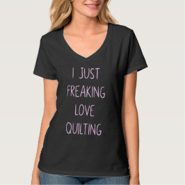 Lönsam färgfull Quilting Kärlek som säger för kvar T Shirt