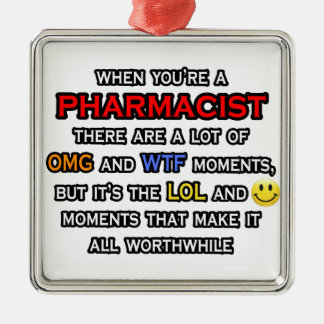Lönsam farmaceut ... OMG WTF LOL Julgransprydnad Metall
