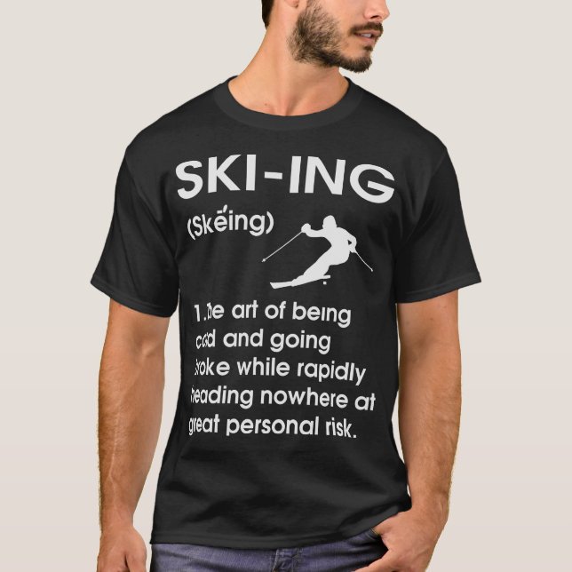 Lönsam feldefinitionsidea för Skier T Shirt (Framsida)