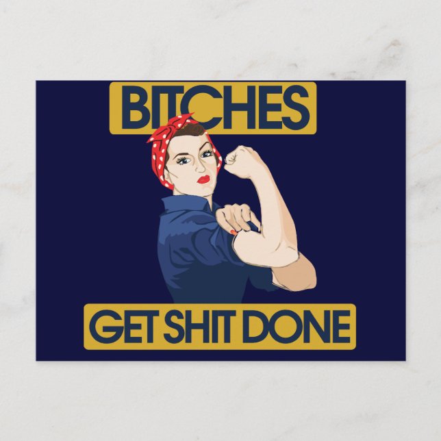 Lönsam feminist humor vykort (Framsida)