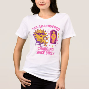 Lönsam feministisk solenergi T-Shirt - Charterad k