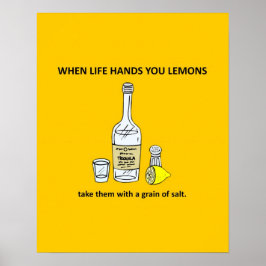 Lönsam filosofi när Life Ge du Lemons Parody Poster
