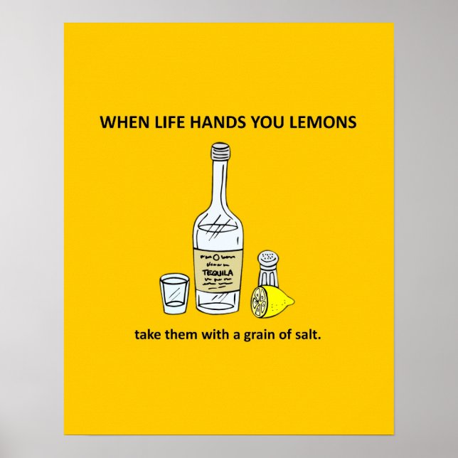Lönsam filosofi när Life Ge du Lemons Parody Poster (Framsidan)
