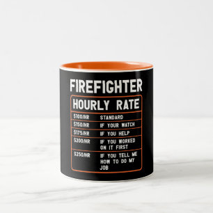 Lönsam Firefighter-timtaxa för tvåtonskaffe Mugg