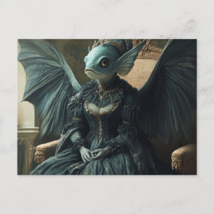 Lönsam Fish Fladdermus Royalty AI Generated Art Po Vykort
