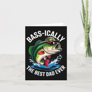 Lönsam fisk Far Humor B-stilt den bästa Pappa någo Kort