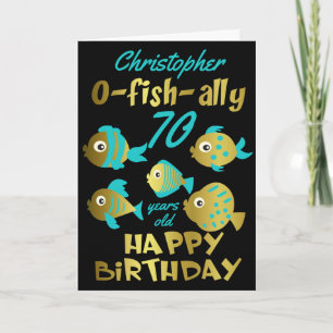 Lönsam fisk oavsett ålder Guld födelsedag Kort