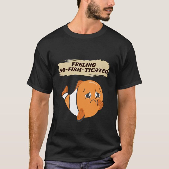 Lönsam fisk Ordlek Witty Humor T Shirt (Framsida)