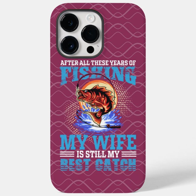 Lönsam fiskare make citerar min fru är bästa fångs (Baksida)