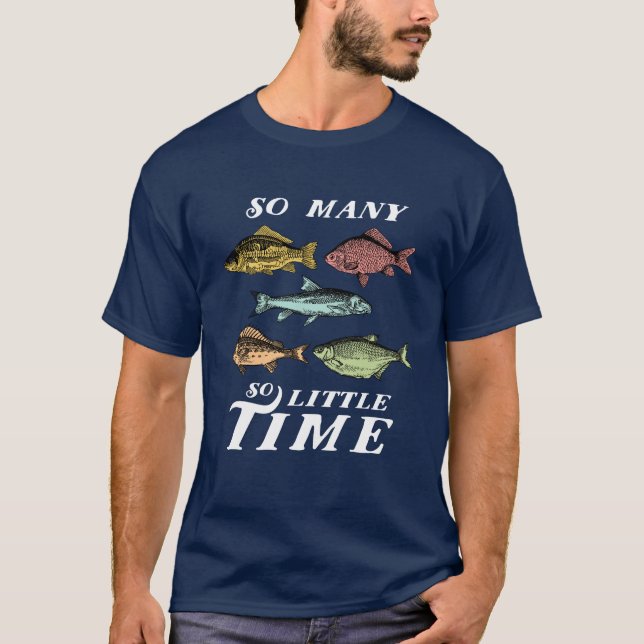 Lönsam fisketurk T-shirt Många fisketurism (Framsida)