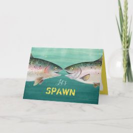 Lönsam fiskmonogram Hjärter Alla hjärtans dag Kort