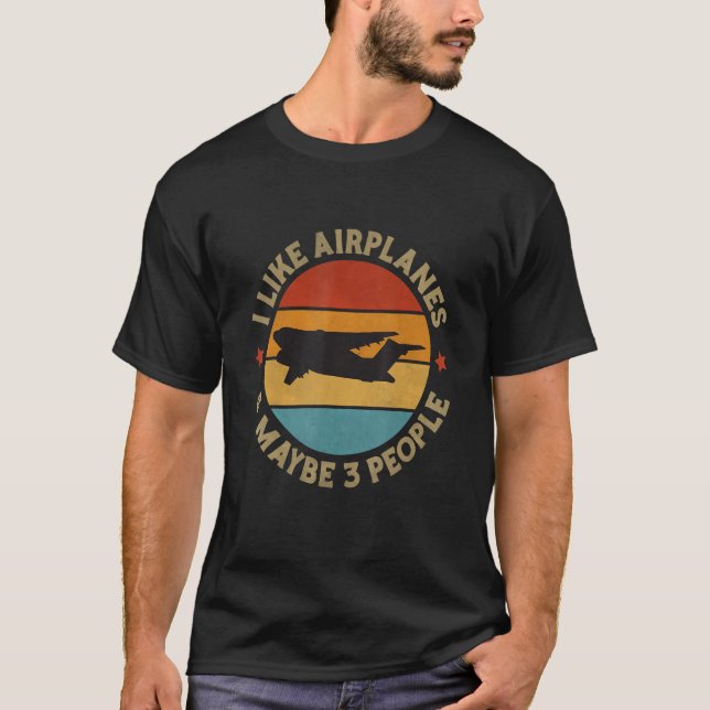 Lönsam flygplansdesign för Pilot Aviation M T Shirt (Framsida)