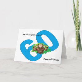 Lönsam födelsedag 60 Ingen Monkeying runt Kort