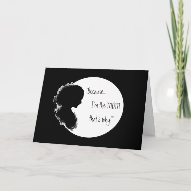 Lönsam födelsedag "För verse Momism för Mamma Kort (Framsida)