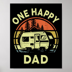 Lönsam födelsedag i Pappa på en Lycklig Camper för Poster