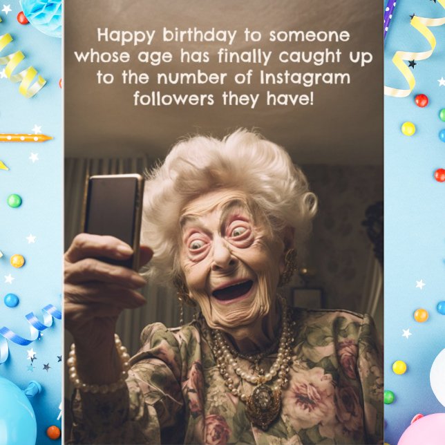 Lönsam födelsedag Instagram följer Ålder Kort (Skapare uppladdad)