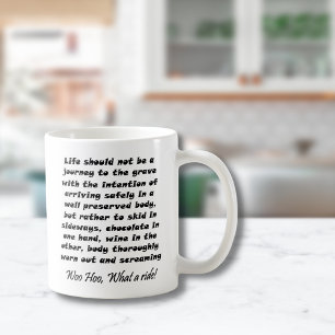 Lönsam födelsedag mugg citerar kaffe ord