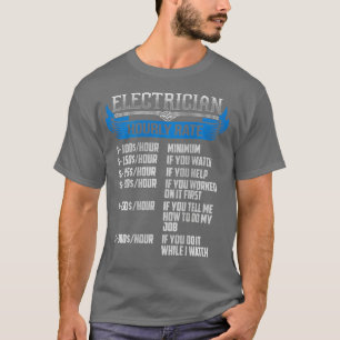 Lönsam för manar timtaxa för elcancer på t shirt