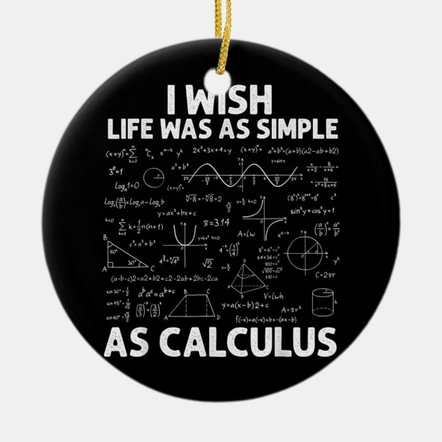 Lönsam För manar Women Math Teacher Math Joke Humo Julgransprydnad Keramik (Framsidan)