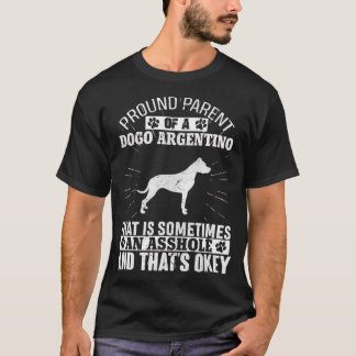 Lönsam förälder i Dogo Argentino Hund Gifts för ma T Shirt