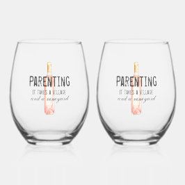 Lönsam föräldrabyn och vineyard-citat