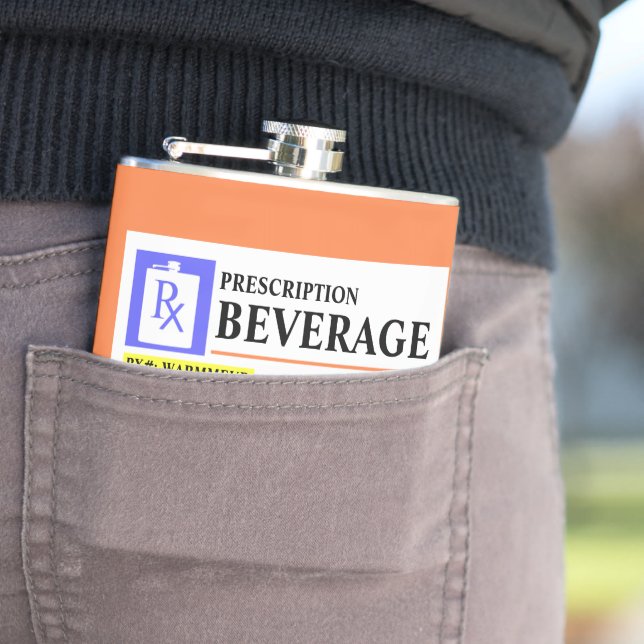 Lönsam förskrivningsetikett Beverage-kolv Fickplunta (In Situ)