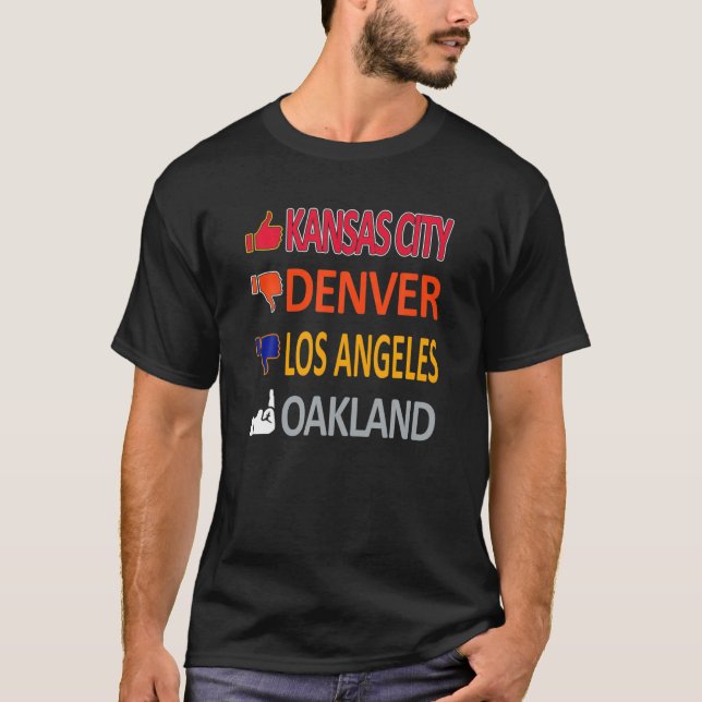 Lönsam fotboll Fläkt i staden Kansas T Shirt (Framsida)