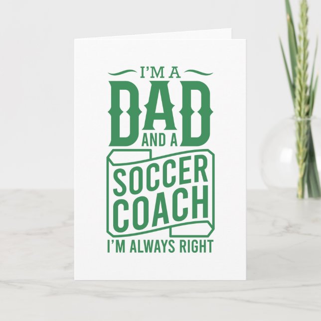 Lönsam fotboll Pappa Fars dag Im A Pappa och fotbo Kort (Framsida)