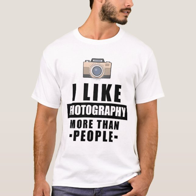 Lönsam fotodesign t shirt (Framsida)