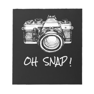 Lönsam fotograf Åh Snap Gift Pullover Anteckningsblock