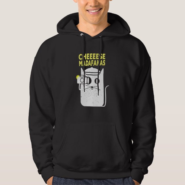 Lönsam fotograf-kattfotografikamera hoodie (Framsida)