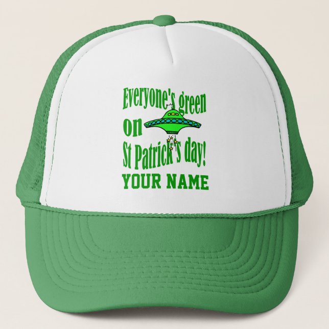 Lönsam främmande tecknad St Patrick's Keps (Framsida)