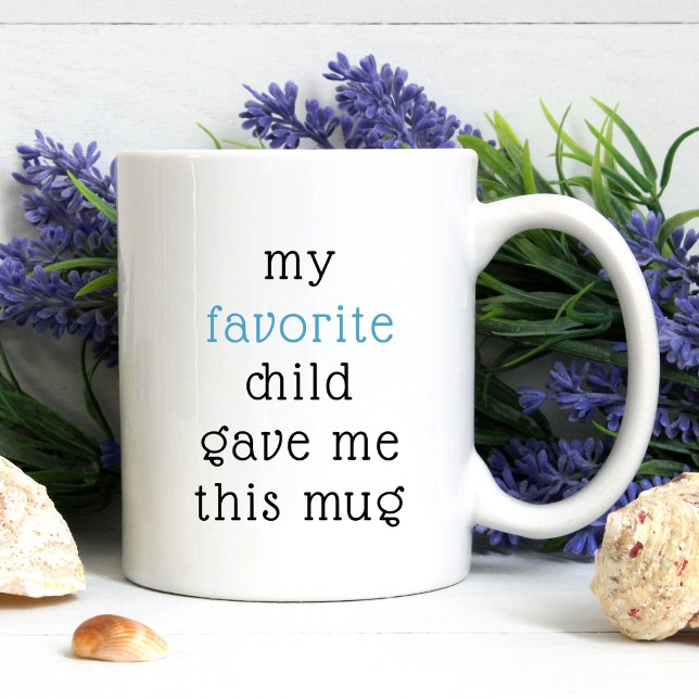Lönsam från favoritbarn för Mamma Pappa Ord Kaffemugg (Skapare uppladdad)