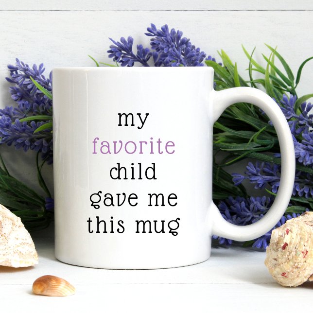Lönsam från favoritbarn för Mamma Pappa Ord Kaffemugg (Skapare uppladdad)