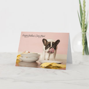 Lönsam Fransk Bulldog Mors dag Card Kort
