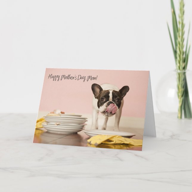 Lönsam Fransk Bulldog Mors dag Card Kort (Framsida)