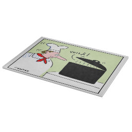 Lönsam Fransk Chef med Mustache och Hat-Tecknad