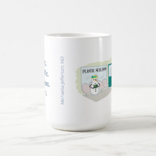 Lönsam Frosty vid tecknad av plastikkirurg Kaffemugg
