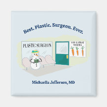 Lönsam Frosty vid tecknad av plastikkirurg