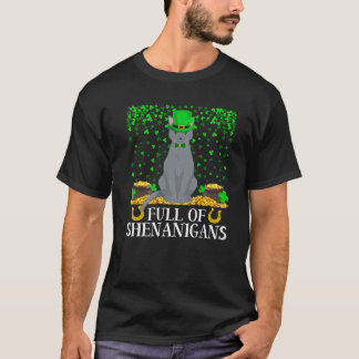Lönsam Fullt av Shenanigans Russian Blue Cat St. P T Shirt