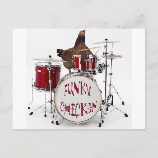 Lönsam Funky-kyckling Vykort (Framsida)