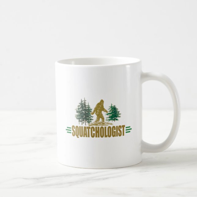 Lönsam fyrkantig| Sasquatch Believer Kaffemugg (Höger)
