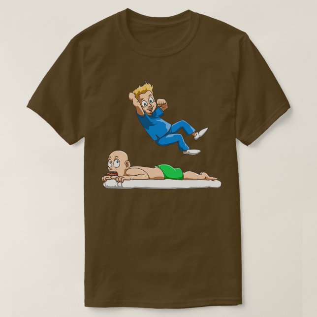 Lönsam fysioterapeutisk brottningsfysiologi på bäs t shirt (Design framsida)
