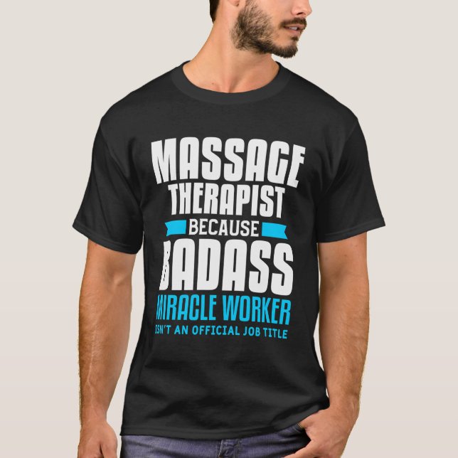 Lönsam fysisk behandlingsoffert för massageterapi t shirt (Framsida)