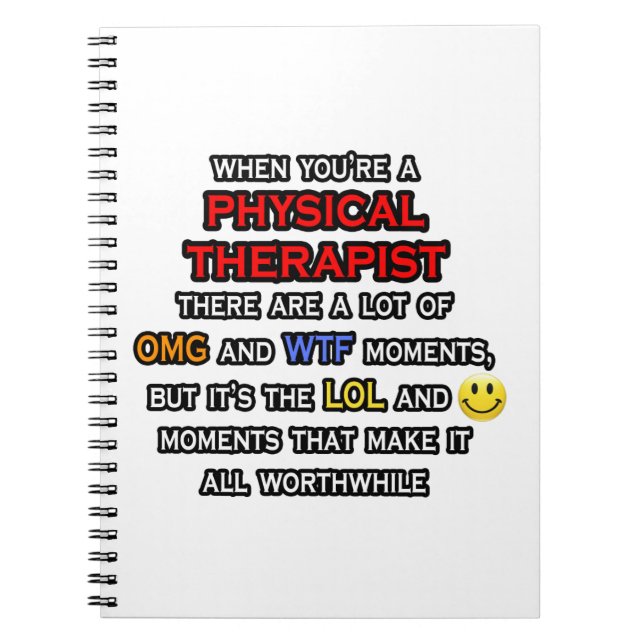 Lönsam fysisk terapi ... OMG WTF LOL Anteckningsbok (Framsidan)