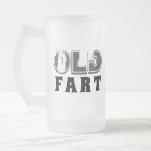 Lönsam gammal Fart Birthday Typography Frostat Ölglas