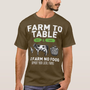 Lönsam gård till Bord stöder dina lokala jordbruka T Shirt