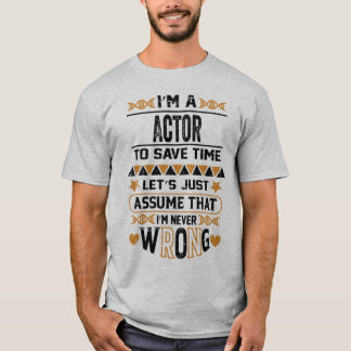 Lönsam gåva för framtida Actor-present T Shirt